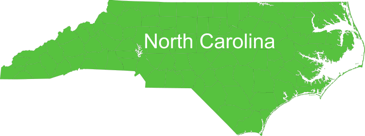 Map of north carolina